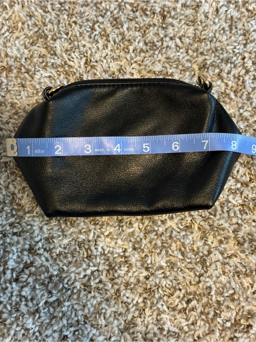 Anthropologie Black Cosmetic Bag Like New - Picture 8 of 9